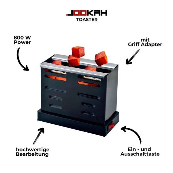 Jookah - Kohleanzünder 800w Kohle Toaster
