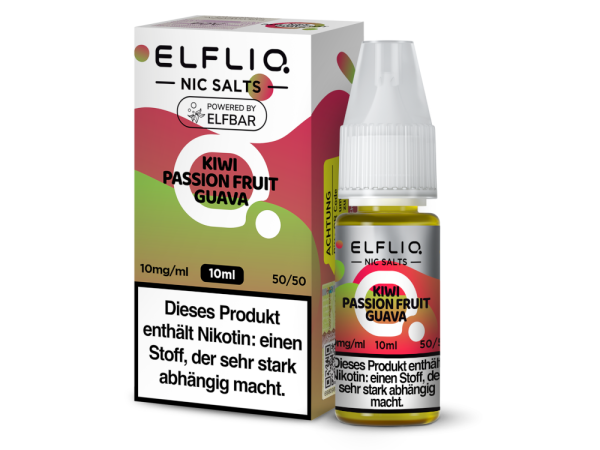 ELFLIQ - Kiwi Passion Fruit Guava - Nikotinsalz Liquid 10 mg/ml