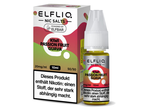 ELFLIQ - Kiwi Passion Fruit Guava - Nikotinsalz Liquid 20 mg/ml
