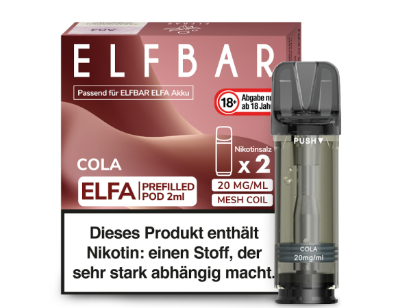 Elfbar - Elfa Pod Cola 20 mg/ml (2 Stück pro Packung)