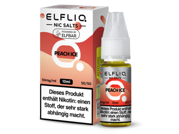 ELFLIQ - Peach Ice - Nikotinsalz Liquid 10 mg/ml 10er Packung