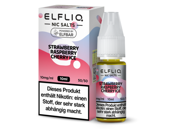 ELFLIQ - Strawberry Raspberry Cherry Ice - Nikotinsalz Liquid