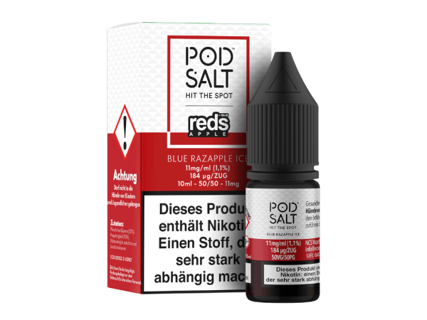 Pod Salt Fusion - Blue Razapple Ice - Nikotinsalz Liquid